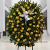 Corona Funeraria 100 Rosas Amarillas