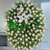 Corona Funeraria 100 Rosas Blancas